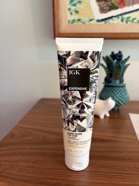 IGK Expensive Clear Gloss Top Coat - Full Size 4.2 oz